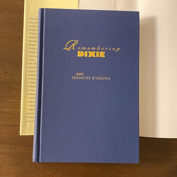 Remembering Dixie A Novel by Buddy Ignatius D’Aquila (hardcover, 1997) - Picture 13 of 13